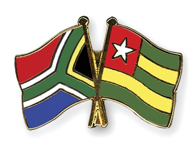 Fahnen Pins Sdafrika Togo