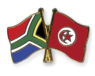 Fahnen Pins Sdafrika Tunesien