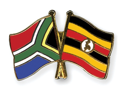Fahnen Pins Sdafrika Uganda