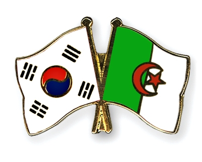 Fahnen Pins Sdkorea Algerien