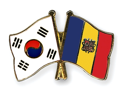 Fahnen Pins Sdkorea Andorra