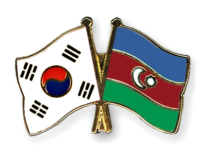 Fahnen Pins Sdkorea Aserbaidschan