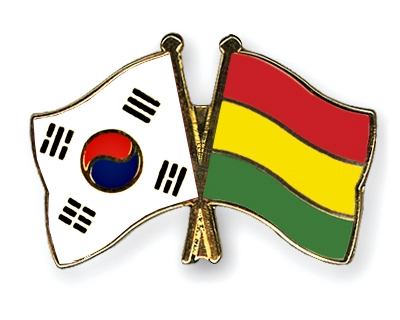 Fahnen Pins Sdkorea Bolivien