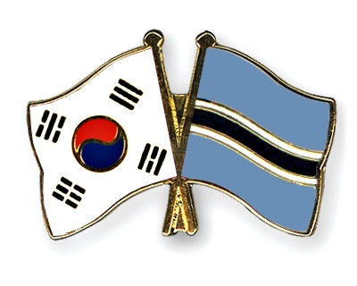 Fahnen Pins Sdkorea Botsuana