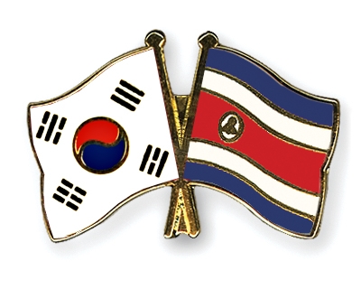 Fahnen Pins Sdkorea Costa-Rica