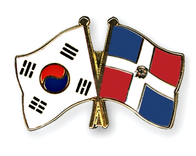 Fahnen Pins Sdkorea Dominikanische-Republik