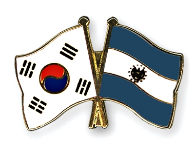 Fahnen Pins Sdkorea El-Salvador