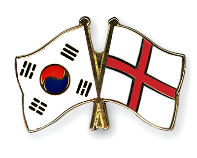 Fahnen Pins Sdkorea England