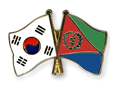 Fahnen Pins Sdkorea Eritrea