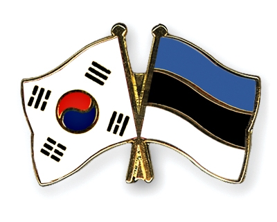 Fahnen Pins Sdkorea Estland