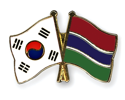 Fahnen Pins Sdkorea Gambia