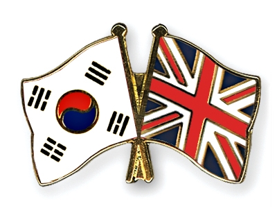 Fahnen Pins Sdkorea Grossbritannien