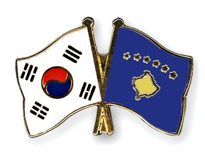 Fahnen Pins Sdkorea Kosovo