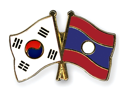 Fahnen Pins Sdkorea Laos