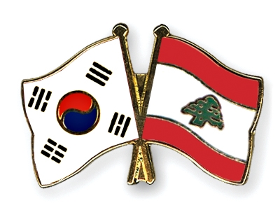 Fahnen Pins Sdkorea Libanon