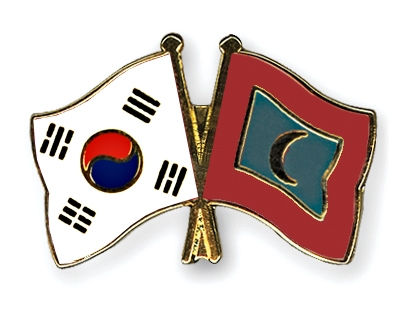 Fahnen Pins Sdkorea Malediven