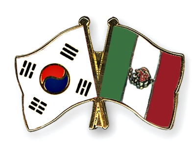 Fahnen Pins Sdkorea Mexiko