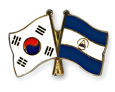 Fahnen Pins Sdkorea Nicaragua