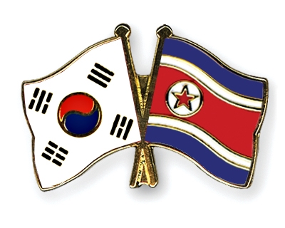 Fahnen Pins Sdkorea Nordkorea