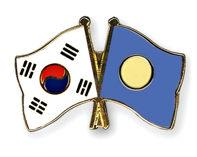 Fahnen Pins Sdkorea Palau