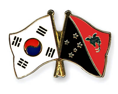 Fahnen Pins Sdkorea Papua-Neuguinea