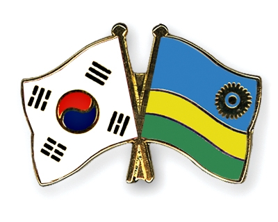 Fahnen Pins Sdkorea Ruanda