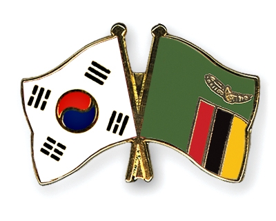 Fahnen Pins Sdkorea Sambia