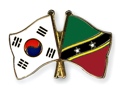 Fahnen Pins Sdkorea St-Kitts-und-Nevis