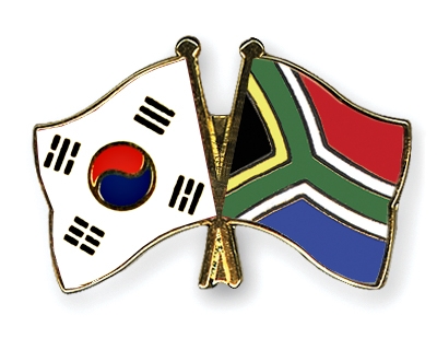 Fahnen Pins Sdkorea Sdafrika