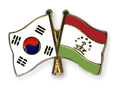 Fahnen Pins Sdkorea Tadschikistan