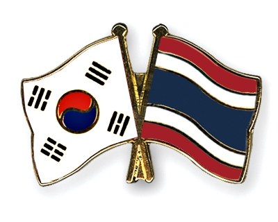 Fahnen Pins Sdkorea Thailand