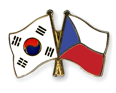 Fahnen Pins Sdkorea Tschechische-Republik