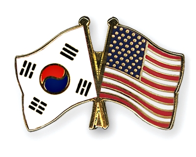 Fahnen Pins Sdkorea USA