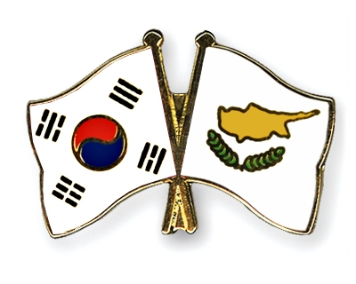 Fahnen Pins Sdkorea Zypern