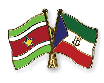 Fahnen Pins Surinam quatorialguinea