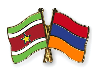 Fahnen Pins Surinam Armenien