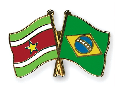 Fahnen Pins Surinam Brasilien