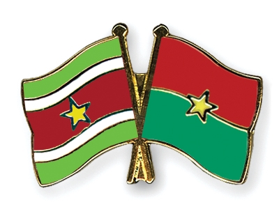 Fahnen Pins Surinam Burkina-Faso
