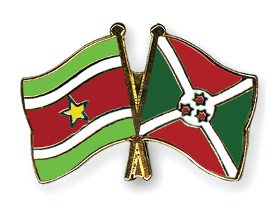 Fahnen Pins Surinam Burundi