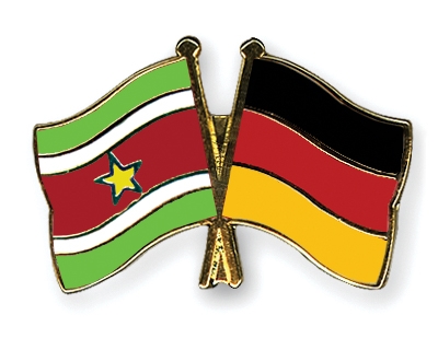 Fahnen Pins Surinam Deutschland