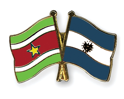 Fahnen Pins Surinam El-Salvador