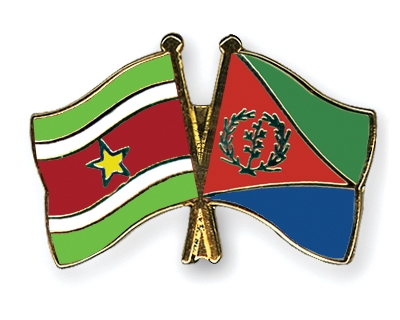 Fahnen Pins Surinam Eritrea