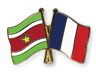 Fahnen Pins Surinam Frankreich