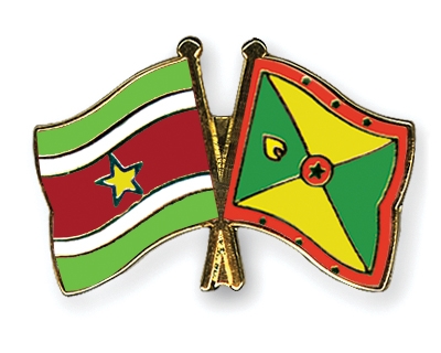 Fahnen Pins Surinam Grenada