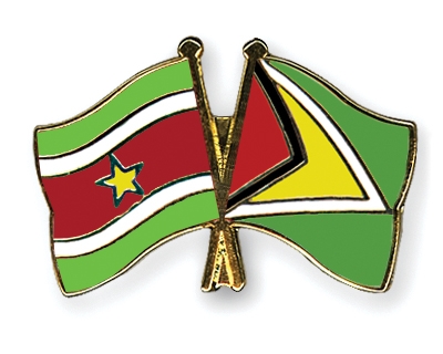 Fahnen Pins Surinam Guyana