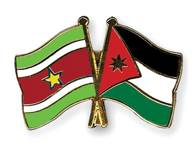 Fahnen Pins Surinam Jordanien