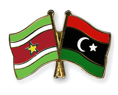 Fahnen Pins Surinam Libyen