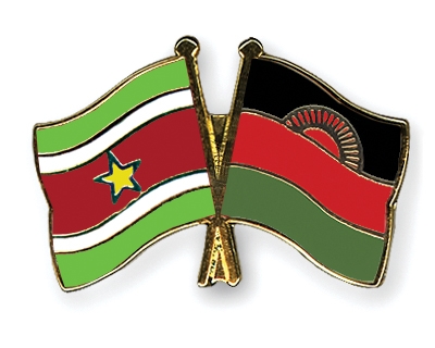 Fahnen Pins Surinam Malawi