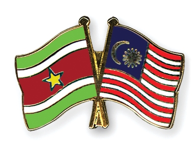 Fahnen Pins Surinam Malaysia