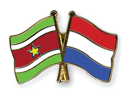 Fahnen Pins Surinam Niederlande